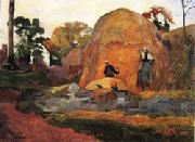 Paul Gauguin Yellow  Hay Ricks(Blond Harvest) Spain oil painting artist